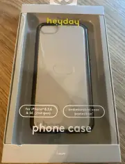 heyday Apple iPhone SE (2nd gen)/8/7/6s/6 Clear Case with Bumper Frame Black NIB