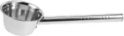 Mipcase Long Handle Stainless Steel Water Ladle Ergonomic Soup Dipper for Kitchen Bathroom Garden Flat Bottom Design Easy to Clean Durable Kitchen Tool