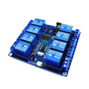 1PCS 8 Channel MICRO USB RELAY MODULE Upper Computer 5V 10A L