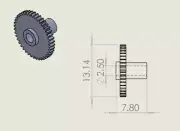 1pc Idlers Gear for AKAI GS-W45 100% New Dedicated 42T Customised Gear