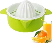 Orange Juicer Manual - Grapefruit Juicer Squeezer, Stainless Steel Citrus Juice | Manual Orange with Bowl Strainer, Kitchen Utensils Lemon for Squeezer Metal Reamer