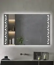 Motion Sensor 1200x800mm Rectangle Frameless Backlit Led Mirror Vanity Mirror