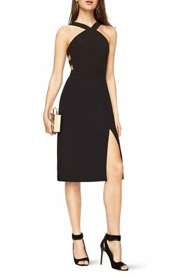 NEW BCBGMAXAZRIA RUTH Women’s Cutout Evening Dress Black SZ 0,2,4,6 $298