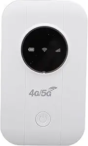 4G 5G WiFi Mobile Hotspot, LTE USB Modem with SIM Card Slot, Supports 300Mbps, 10 Device Connectivity, Portable Travel Router for Smartphone Tablet Laptop