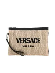 Versace Raffia Clutch