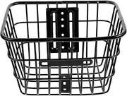 ADOCARN Folding Iron Bike Storage Basket with Capacity Durable Handlebar Container for Easy Attachment for Leisurely Cycling and Convenient Transport