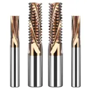 Tungsten Router Bit Roughing End Mill M3 -M24 3/4 Flute CNC Carbide TiCN Coating