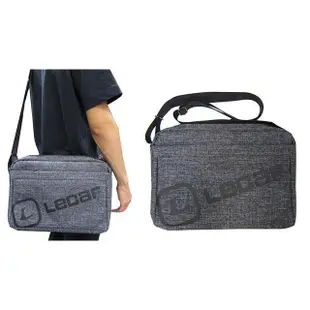 LECAF 斜側包肩背包中容量8寸平板二層拉鍊主袋+外袋共四層