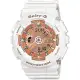 CASIO 卡西歐 Baby-G 人氣經典率性手錶-玫瑰金x白 BA-110-7A1