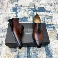 在飛比找Yahoo!奇摩拍賣優惠-berluti新款男士Venezia牛皮正裝商務皮鞋布洛克雕
