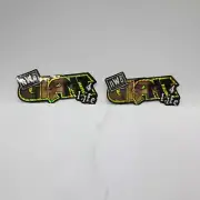 1999 WCW Giant 4 Life Big Show Decal Wrestling Vending Machine Sticker Lot Of 2