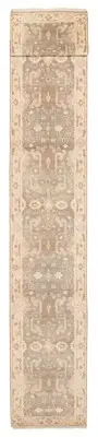 Vintage Hand-knotted Runner Rug 2'7" x 19'4" Traditional Wool Carpet