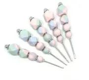 Cookie Macaron Decorating Scribe Tool 11cm Marble Silicone Beads Multi Rondelle