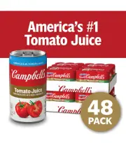 Campbell's 100% Tomato Juice 5.5 fl oz Can 48 Pack