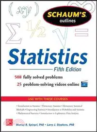 在飛比找三民網路書店優惠-Schaum's Outline of Statistics