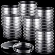 Pack de 200 platos Petri estériles de plástico, 90 mm, para laboratorio