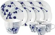 [Royal Doulton] Pacific Splash 16-Pieces Dinner Set, Blue