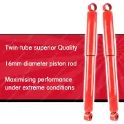 2x Rear KYB SKORCHED 4'S Shock Absorbers for Ford Maverick TB42 4WD Coil Susp