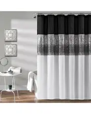 Lush Decor Fashion Night Sky Shower Curtain