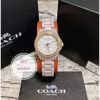 在飛比找蝦皮購物優惠-Coach-晶鑽浮雕陶瓷女錶  手錶 精品錶  精品手錶