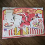 Mcdonald's Happy Birthday Kit Vintage 1981 Sealed Placemats Napkin Hats New