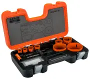 BAHCO 11Pc Sandflex® Bi-Metal Holesaw Set for Metal/Wood 16mm-83mm 3834-SET-92