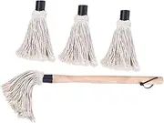 BESPORTBLE Barbecue Brushes Set Grill Brush Wooden Handle Kitchen Supply Baking Cleaning