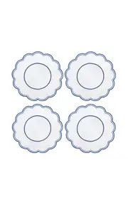 [Duggan Society] Lilibeth White/Blue Placemat (Set Of 4)