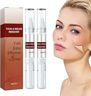 Wipe Off Tags and Mole Remover 2pcs, Extreme Skin Tag Wipe Off Tags & Mole Remover, Instant Painless Removal for Skin Warts Tag Mole