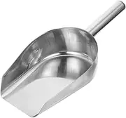 FONDOTIN Multi Functional Ice Cube Shovel Stainless Steel Scoop for Kitchen Bar and Dessert Shop Use Lightweight and Smooth Surface for Flour and Grains