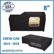 Chevy Silverado Crew-Cab 2014-2018 Single Sub Box 8" Subwoofer Enclosure Box