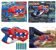 Nerf DinoSquad Raptor-Slash Dart Blaster 6-Dart Rotating Drum Slam Fire Gun Toy