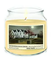 Courtside Market Halloween Collection Harvest Country House With Moon Honey Vanilla Soy Wax Candle