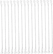 20pcs Billboard Hanging Chain Bird Feeder Ceiling Plants Coat Hangers Heavy Duty Picture Hangers Hanging Chains with Hooks Heavy Duty Hanging Planter Chain Metal Chain Alloy Silver