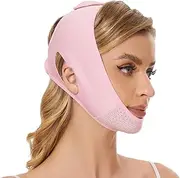 Double Chin Reducer, Face Lift Tape Eliminator Shaper Slimmer, Slimming V line Lifting Belt Chin Strap for Tightening Skin, Reusable Chin Up Mask Prevent Sagging for Women and Men