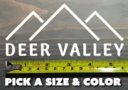 Deer Valley Sticker Decal Ski Snowboard Utah Alta Park City The Canyons Solitude