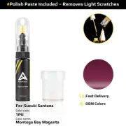 Touch Up Paint For Suzuki Santana 1PU Montego Bay Magenta With Polish Paste