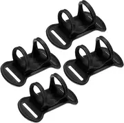 uxcell 4-Pack Headlamp Flashlight Holder, High Elastic Silicone Headlamp Stand Bicycles Lights Mount Bands for Telescopes Flashlights Cycling Hiking [Black,0.98"/25mm]