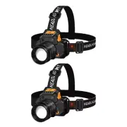Rechargeable LED Head Torch, Headlamps, Camping Headlight with Sensors Control
