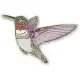 Hummingbird Hard Enamel Pin: Cloisonne Pin