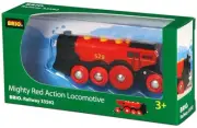 BRIO World Train Mighty Red Battery Powered Action Locomotive 33592
