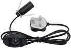Himalayan Salt Lamp Cord with Dimmer Switch,E14 SES Black UK Plug Light Bulb Hol
