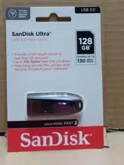 SANDISK ULTRA USB 3.0 FLASH DRIVE 128 GB