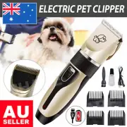 Cat Dog Pet Clippers Hair Electric Clipper Grooming Trimmer Shaver Cordless Kit