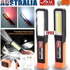 2pcs Portable COB LED Work Light Car Garage Mechanic USB Rechargeable Torch Lamp