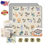 Thickened Soft Microfiber Baby Play Mat 59" x 59" - Portable & Machine Washable