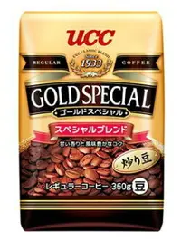 在飛比找樂天市場購物網優惠-金時代書香咖啡 UCC 金質精選咖啡豆 360g UCC-3