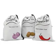 Potato and Onion Storage Bag Drawstring Bag Potato Pepper Storage Bag