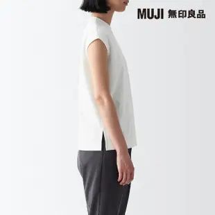 【MUJI 無印良品】女棉混涼感法式袖T恤(共4色)