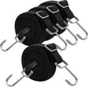 Bungee Cords Heavy Duty Outdoor Long Adjustable Bungee Cords with Hooks Flat ...
